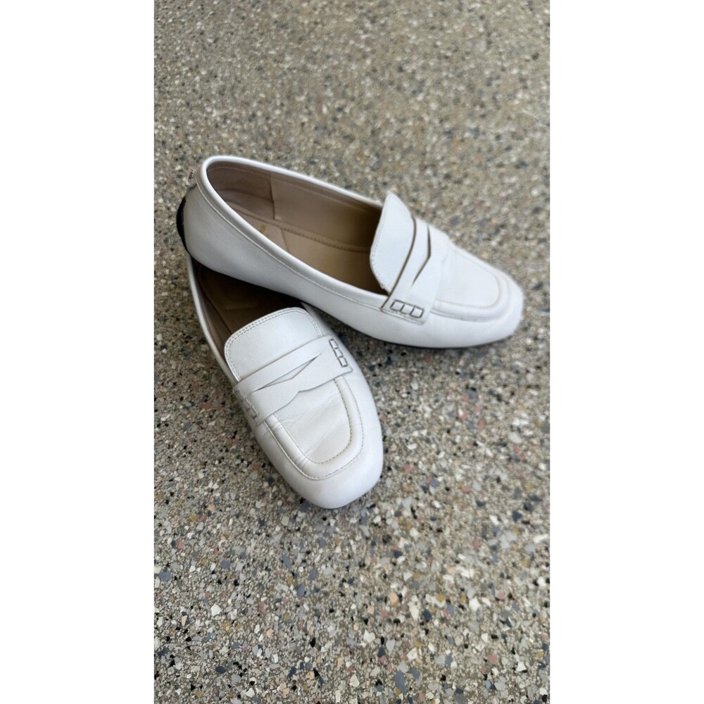 SAM EDELMAN WOMENS WHITE LEATHER LOAFERS 8.5M SIZE 8.5 GREAT CONDITION
